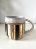 Speckled Stripes A -  18kt Gold Mug