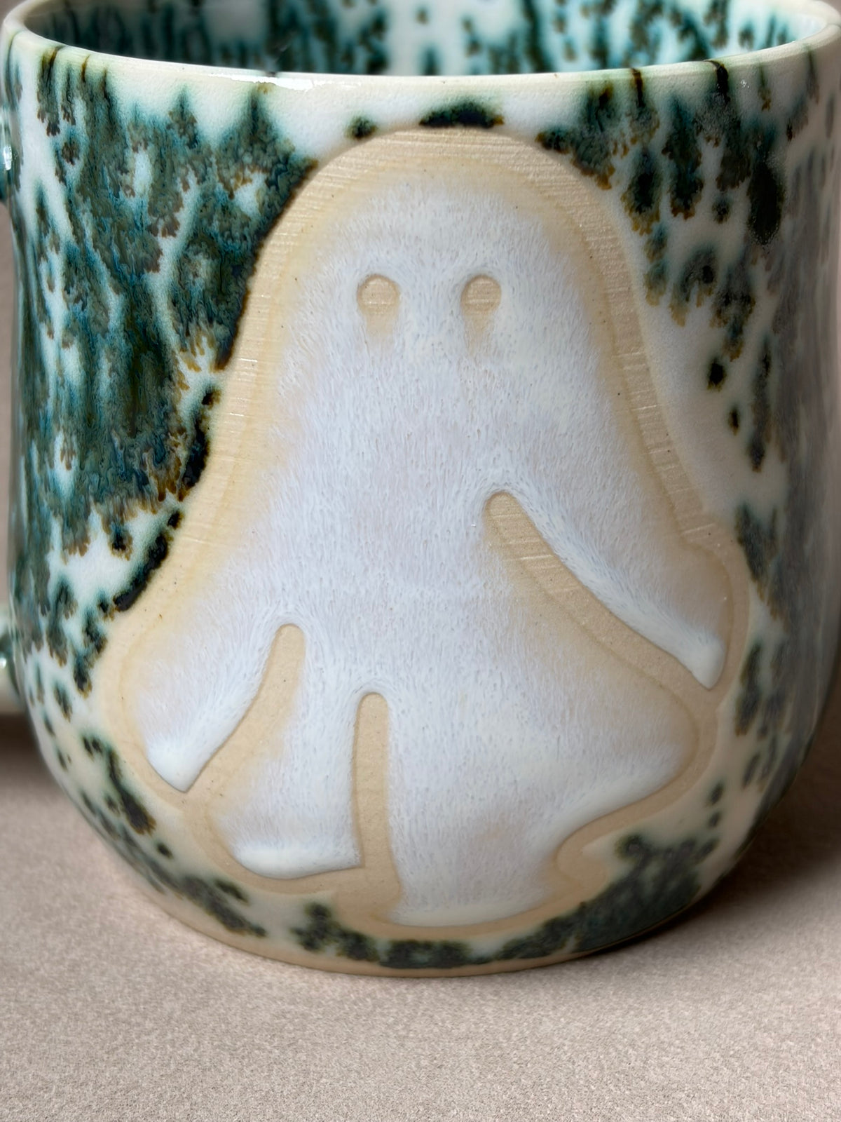 Ghostie Mug - Green Splash